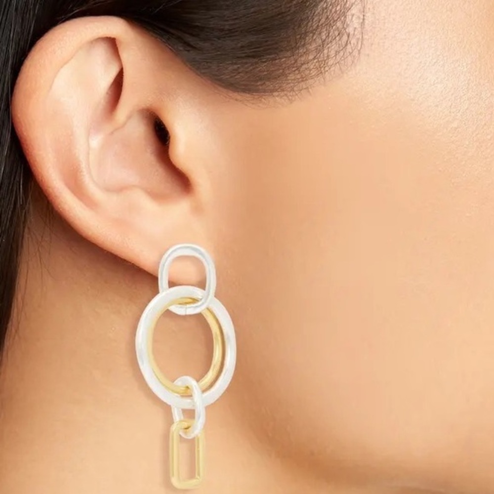 Madewell Hoop Chain Earrings